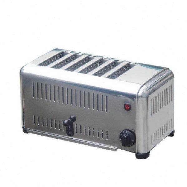 佳斯特6ATS-A多士炉 商用电热六片不锈钢多士炉 台式早餐烤面包机
