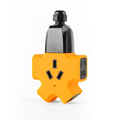 6000W大功率插座空调排插工程专用3芯接线板新能源电动车纯铜插排