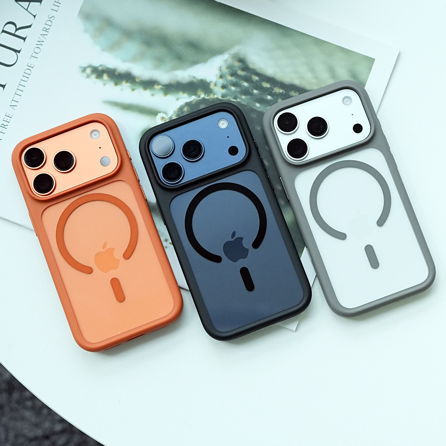 米斯登带Ai拍照按键适用苹果iPhone17ProMax明盾手机壳17air全包软胶边框magsafe磁吸透明保护套简约男女新款