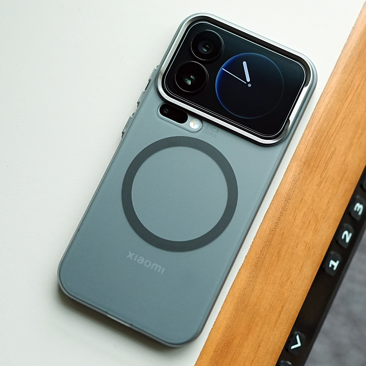 米斯登不挡广角适用小米17ProMax超薄裸感磨砂手机壳简约透明全包硬壳磁吸保护套高档金属镜头圈按键男女新款