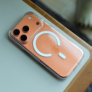 米斯登自带Ai拍照按键适用苹果iPhone17ProMax晶透手机壳17air全包防摔软边magsafe磁吸保护套简约高透明新款