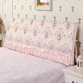 简约夹棉床头套床头罩1.5m1.8m2m实木床头靠背防尘保护套拆洗新款