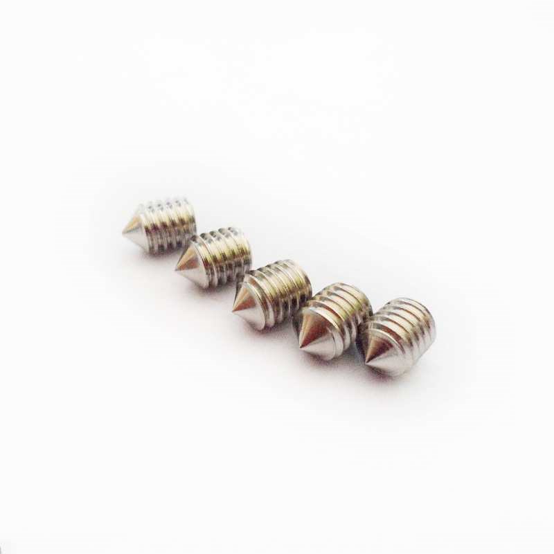 尖端紧定 304i内六角无头带尖机米螺钉M2m2.5 不锈钢尖端紧定