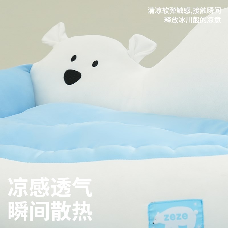 zeze北极熊夏季降温狗窝凉感宠物冰垫可水洗狗狗凉垫冰窝冰垫床