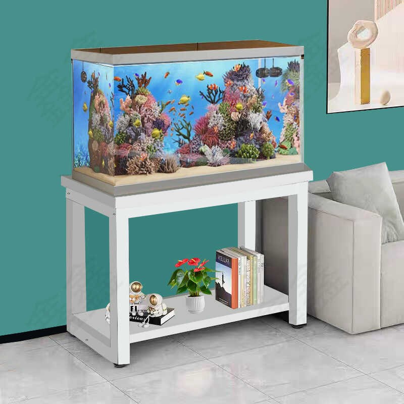 鱼缸架子客厅鱼缸底座水族箱鱼缸低柜定制铁艺桌子双层鱼缸架承重