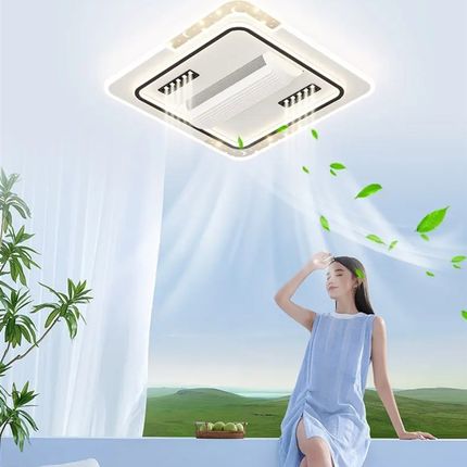 无叶客厅风扇灯新款卧室餐吊现代简约中山全屋灯具套餐led吸顶灯2