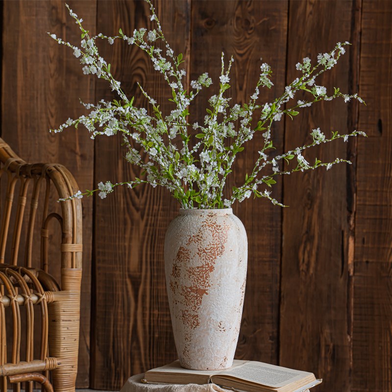 陶瓷花瓶景德镇中式轻奢花瓶摆件客厅插花复古陶瓷餐桌高级感摆设