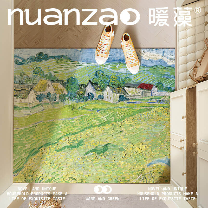 暖藻 家用玄关地垫入户垫可擦免洗皮革地毯门垫进门口脚垫可裁剪