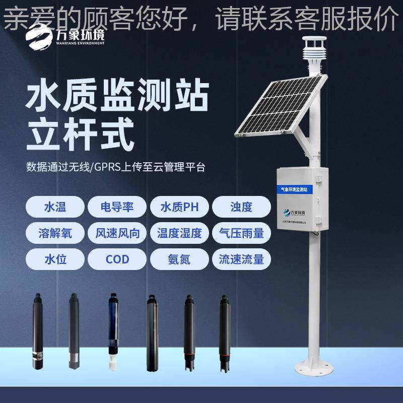 体立杆边水质监测站 岸污水在线检测仪 自TG-LSZ精准动多参数一化