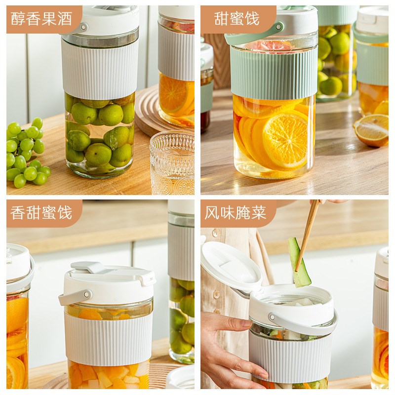 玻璃密封罐子食品级泡菜罐蜂蜜家用收纳储物坛子瓶杂粮腌菜粮食瓶