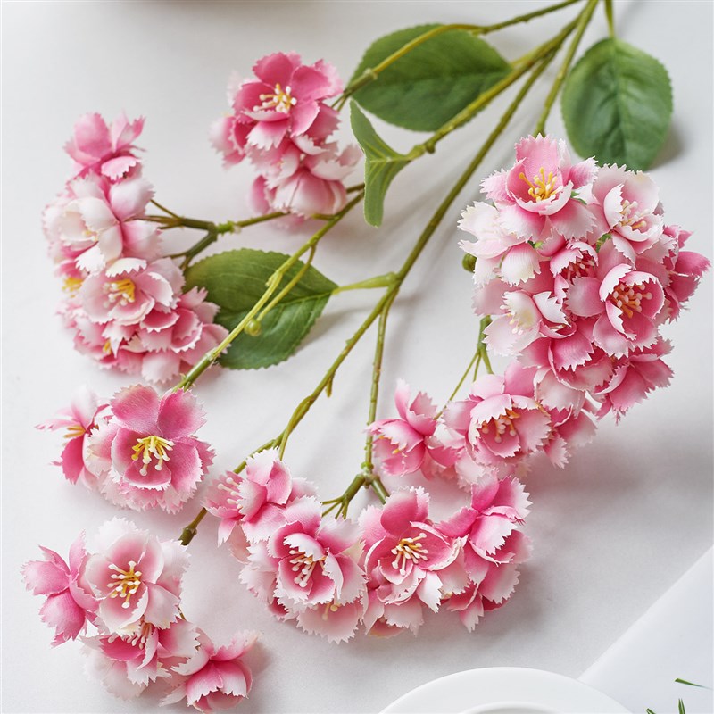 婚礼场景布置干花装饰仙女樱v仿真花假花摆件客厅桌面插花花束摆