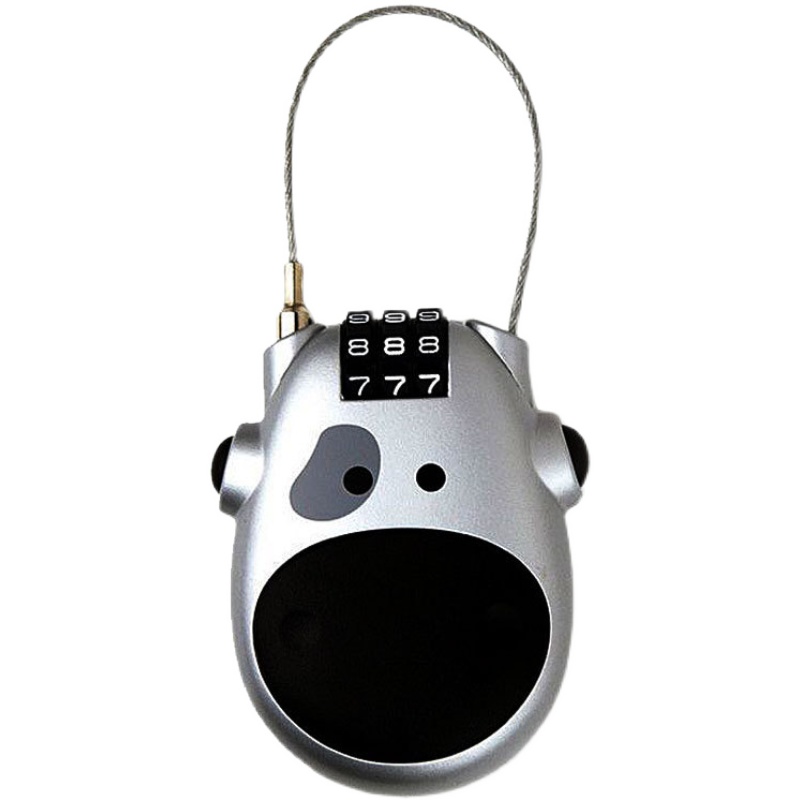 头盔锁电动车自行车钢缆密码锁防盗锁行李箱固定锁背包锁