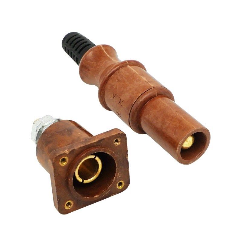 耐高温200A插头插座公母单芯大功率连接器舞台灯光直通箱发电机箱