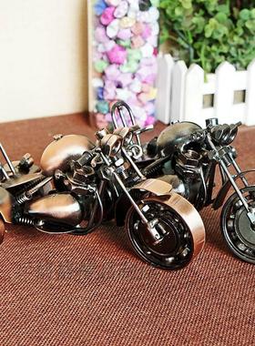 复古三轮摩托工艺品家居书房装饰品酒吧咖啡馆厅创意店铺书房摆设