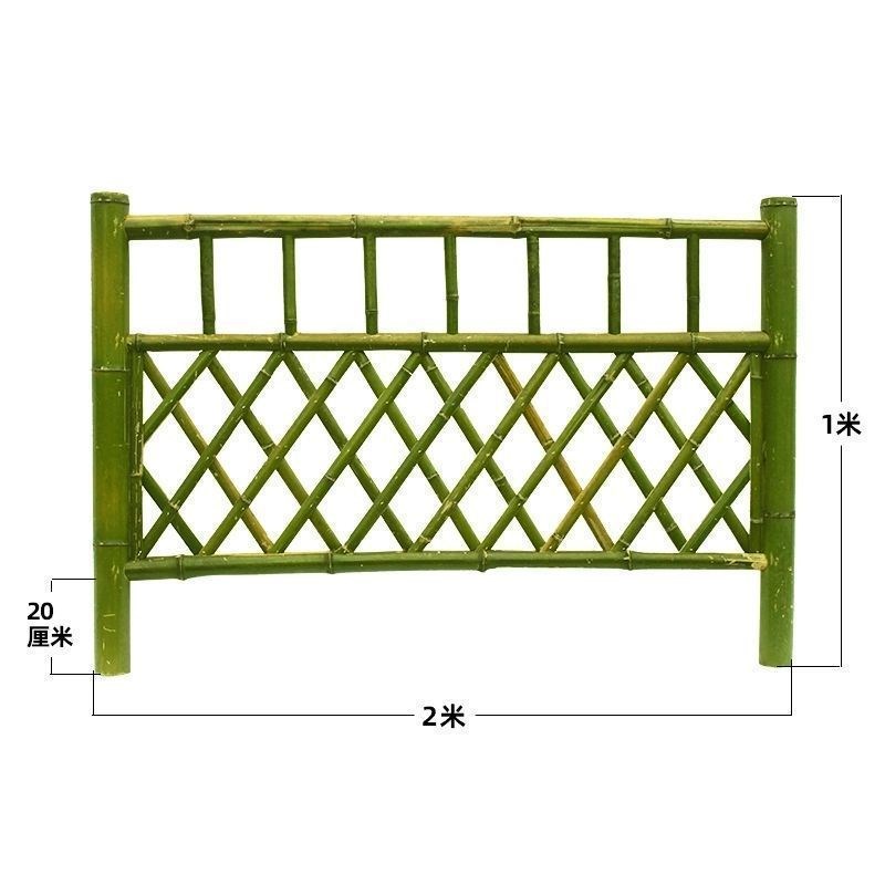 竹篱笆栅栏户外庭院门围墙t花园装饰建设景区护栏隔断室外防腐围