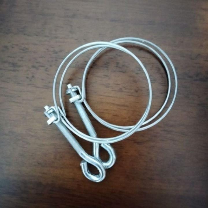 滴灌微喷水带捆绑钢卡承插直x接弯头三通四通水管软管连接件白钢