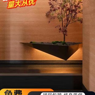 饰 软质夯土板轻质软石超薄柔性石材pu石皮洞石软瓷饰面板材墙面装