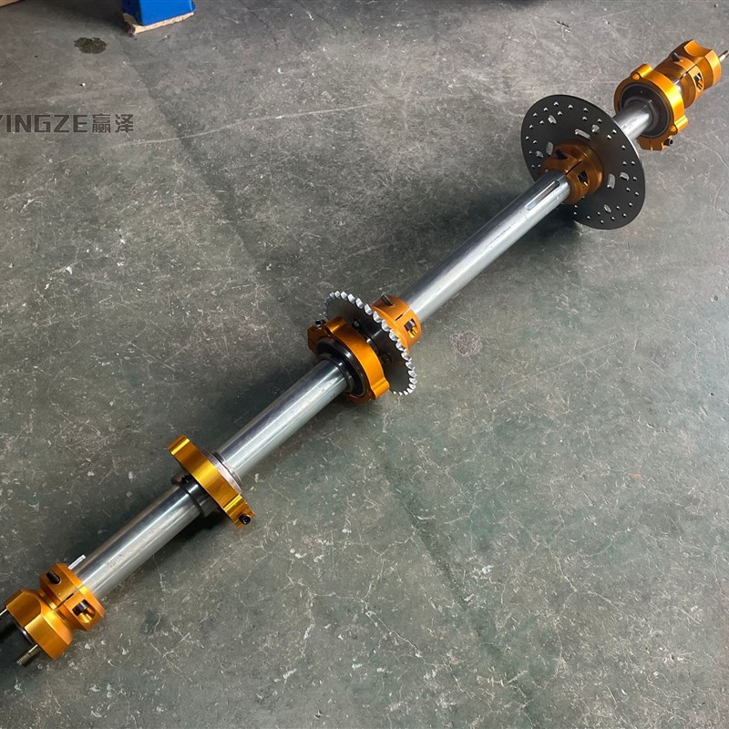 自制四轮场地漂移卡丁车摩托车配件后轴后桥铝合金法兰盘轮毂座