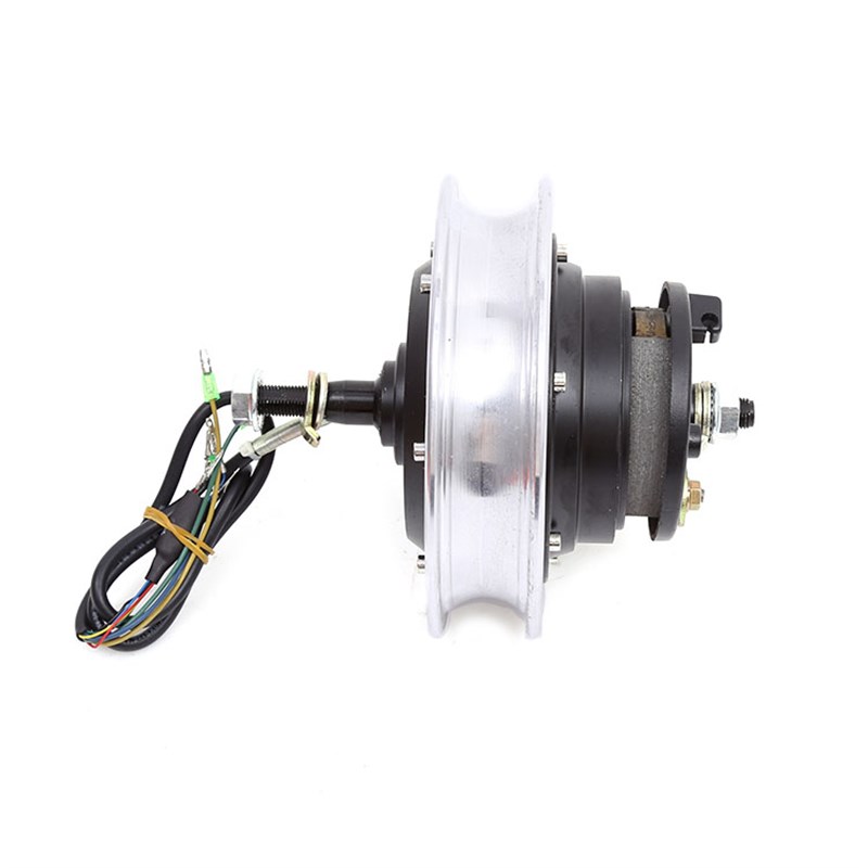 新澳玛 10寸无刷轮毂电机24V36V48V350W电动滑板车电机鼓刹碟刹