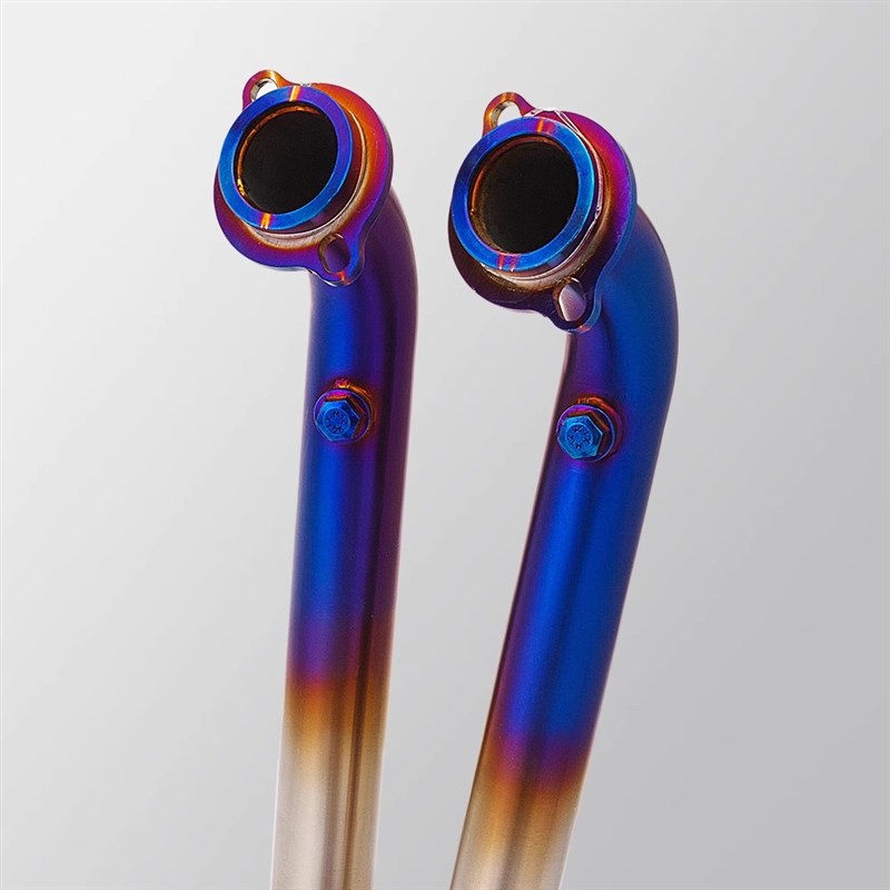 适用于贝纳利752S排气管前段 摩F托车不锈钢带鼓前段 无损直上