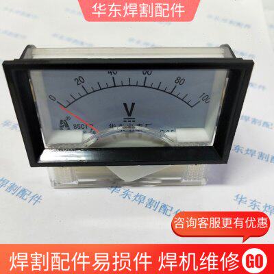 指针式直流电压表85C17---V   DC100V 焊机电压表 70*60