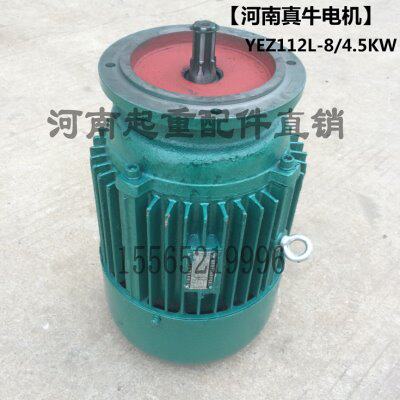 河南真牛YEZ112L-8 4.5KW锥形转子三相异步电动机 架桥机电机