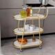 三层餐车小推车酒店商用手推车家用移动餐厅酒水车客厅铁艺茶水车