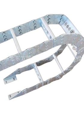 源头TL75框架型钢铝拖链  工程桥式不锈钢电缆穿线钢铝拖链厂家