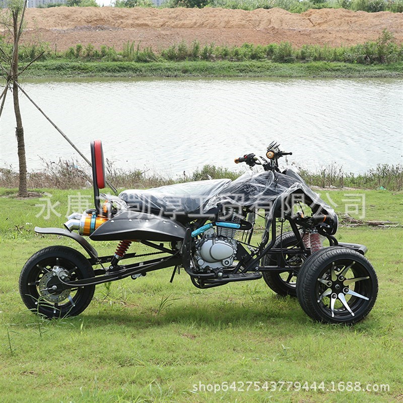 新款倒三轮沙滩车公路越野摩托车150-250cc改装偏三轮海滩车定 制