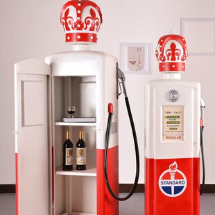 双面大号老式 饰 加油机模型铁艺复古工业酒吧摆件大型客餐厅落地装