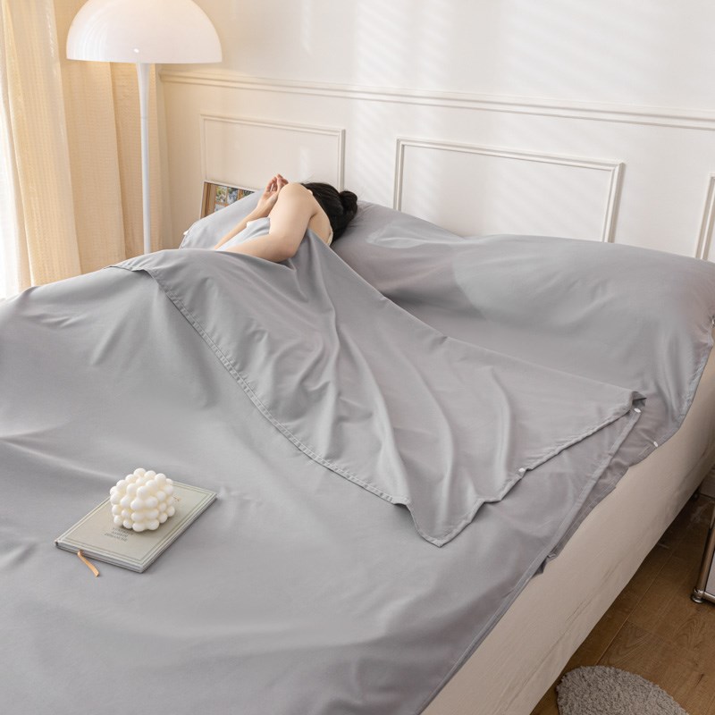 旅行酒店隔脏睡袋床单q被套一体式便携式水洗棉火车卧铺旅行神器