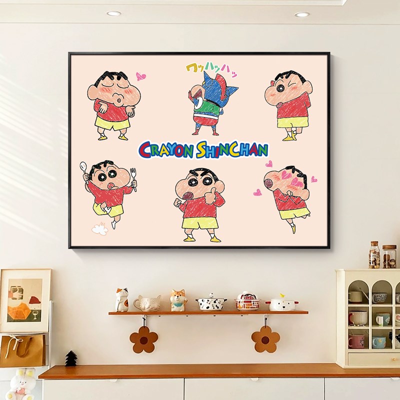 蜡笔小新2025新款电表箱装饰画客厅配电箱遮挡挂画面板盖遮丑壁画