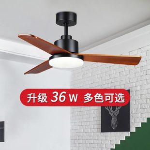 风扇灯中式 餐厅法式 卧室电风扇吊灯复古客厅吊扇灯家用一体吊灯