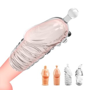 Penis Extender Penis Sleeve Reusable Condom Men Delay Sex to