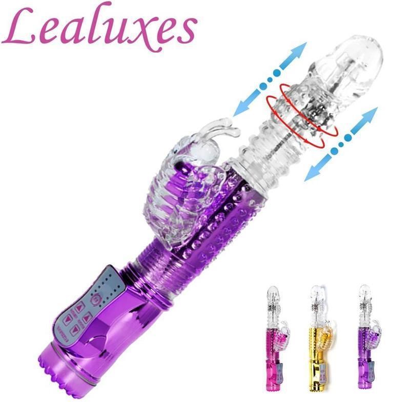 Telescopic Dildo Vibrator G-Spot Rabbit Vibrator Clitoris St