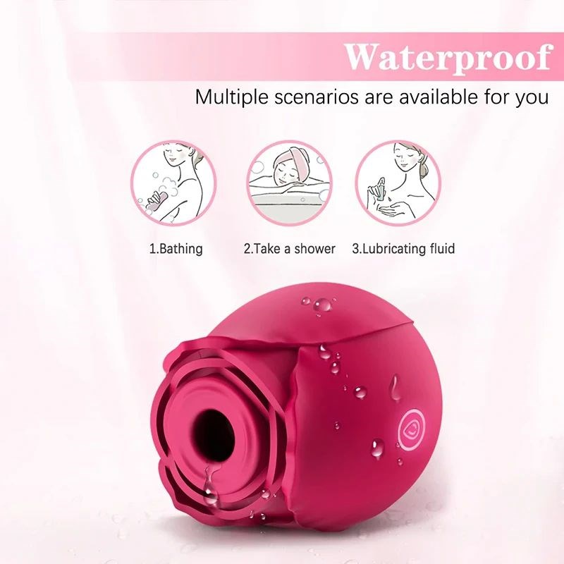 Rose-toy Swing Tongue Licking Vibrator Female Powerful Oral