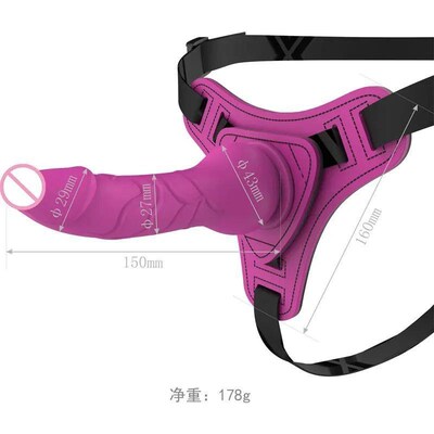 Realistic Dildos Lesbian Wearable Strapon Thong Leather