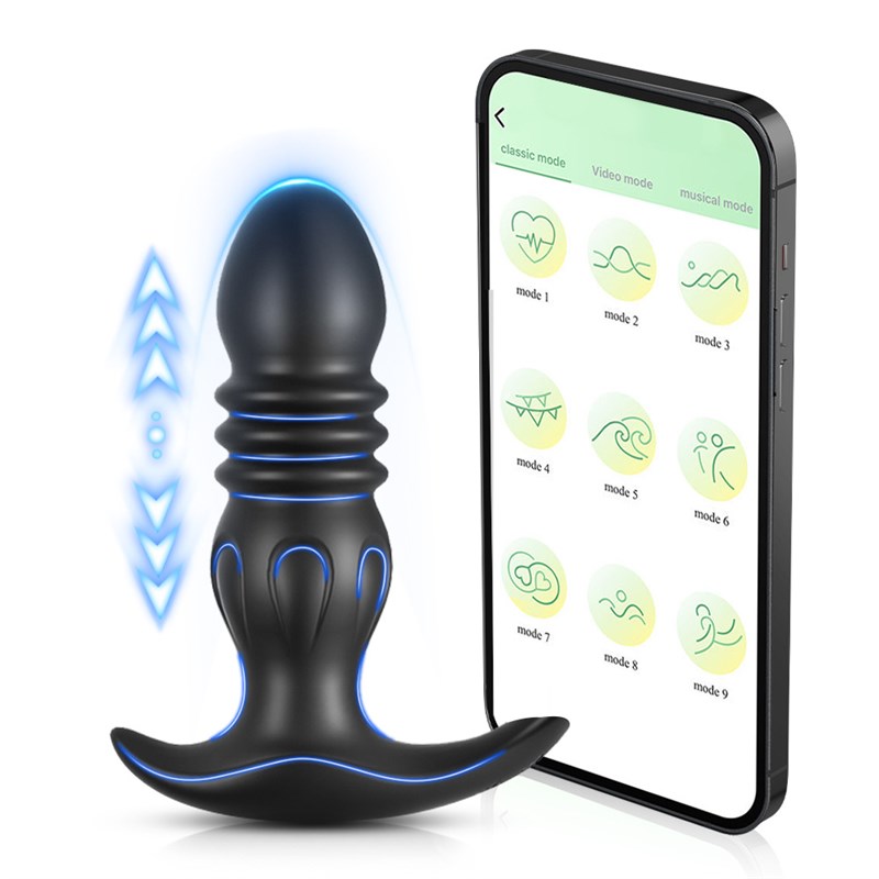APP Thrusting Dildo Anal Vibrator for Women Adult Butt Plug