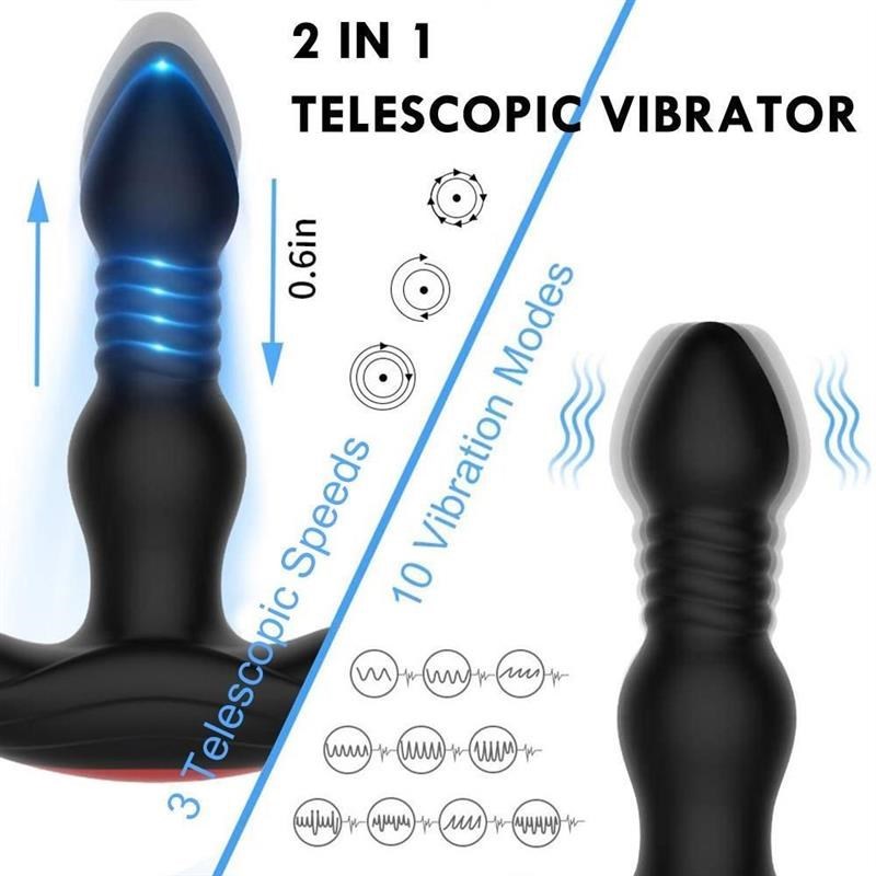 Anal Vibrator for Men Prostate Massager Wireless Remote Cont