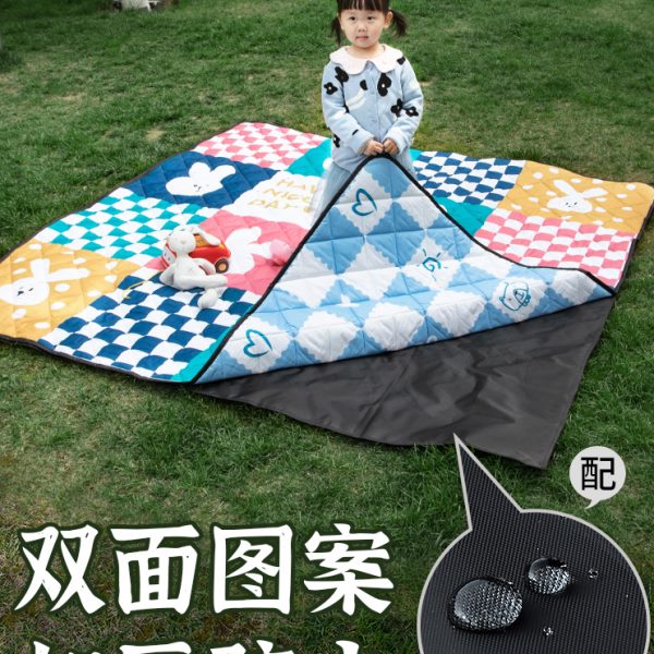 儿童加厚户外春游垫子幼儿宝宝外出可爱爬爬垫小学生防潮垫野餐垫
