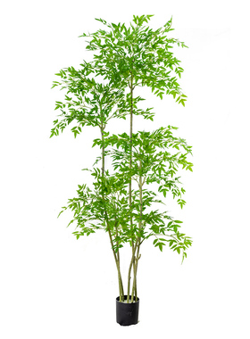 大型落地摆件家居饰品电视柜装饰轻奢客厅仿真绿植南天竹假树