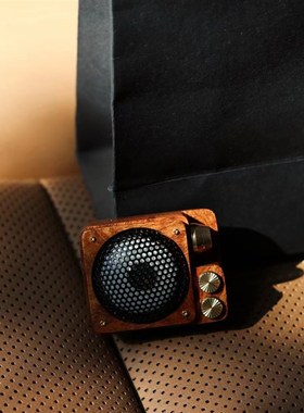 【复古唱机】创木工房车载香薰汽车内空调出风口装饰摆件持久淡香