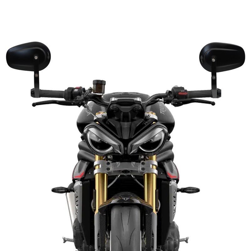 适用于凯旋765rls手把镜改装车把镜三叉戟660反光镜复古倒车后视