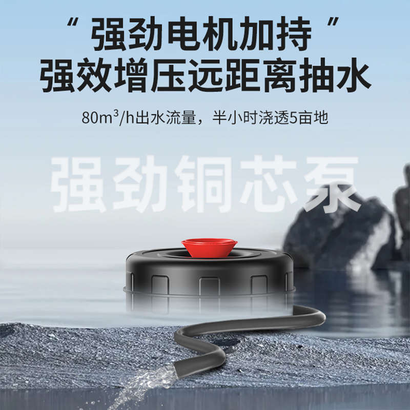 鱼塘增氧机大功率自动控制养鱼专用农田排灌增氧泵虾塘鱼塘浮水泵