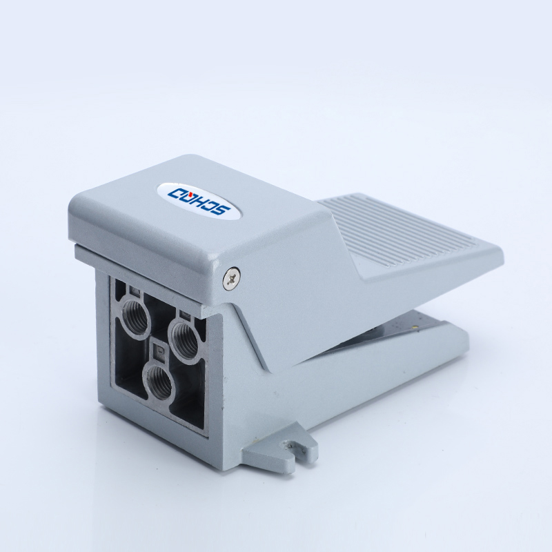 气动换向08脚踏门fv420换气开关脚踏脚踩脚踏气缸开关-4f210