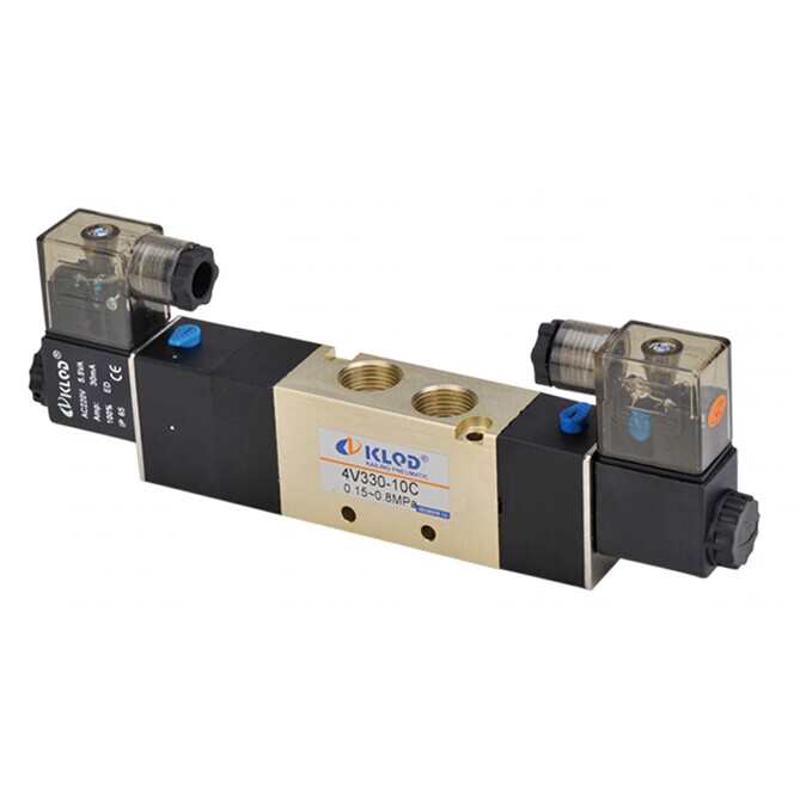 开灵三位五通封闭式排气型压力型电磁4230-08 4V330-10 4V430