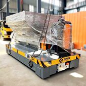 8吨冶炼池轨道运输车电动搬运送无动力平板车铁水包转运轨道车