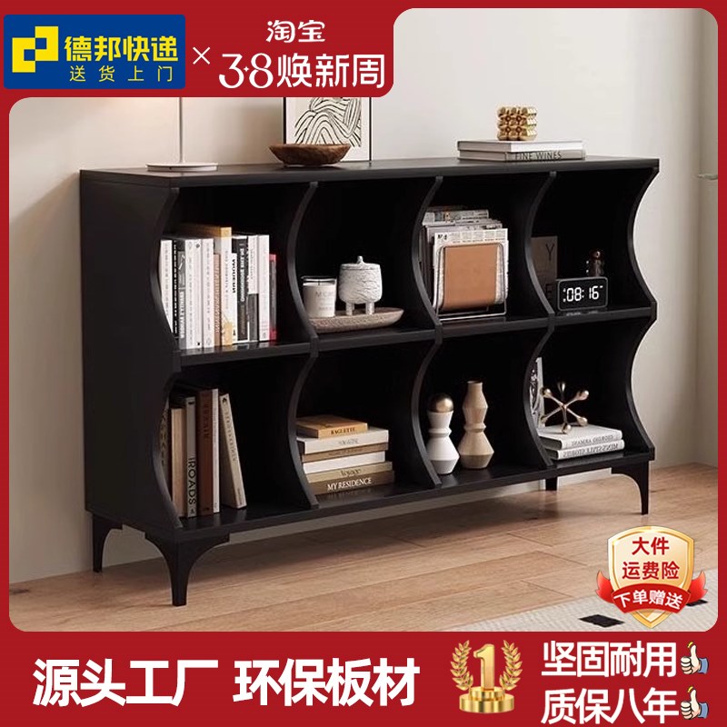 简约现代书柜家用时尚门厅储物收纳柜客I厅柜餐边柜展示创意格子