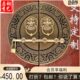 中式 仿古纯铜大门拉手门环别墅对开门拉环门环复古搭扣门栓门把手