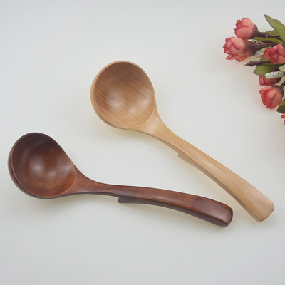 木制烹饪防滑小木勺子短柄大汤D勺小号粥勺饭勺厨具实木勺